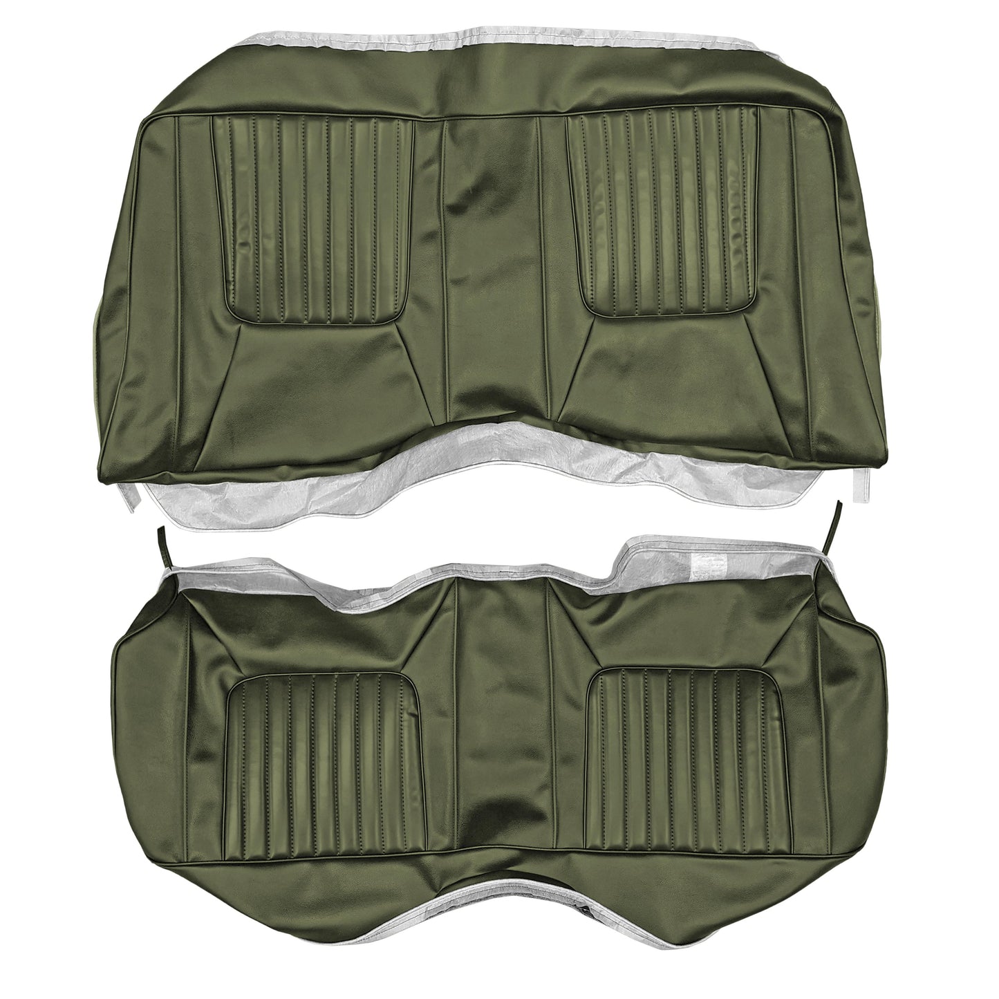 71 CHALLENGER "DELUXE" HARDTOP REAR UPHOLSTERY - GREEN