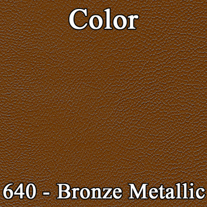 69 FURY III 2-DR/4-DR/WAGON SPLIT BENCH W/ C.A.R. UPHOLSTERY - BRONZE/SADDLE