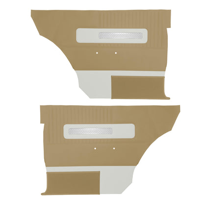 64 POLARA 500 HARDTOP REAR PANELS - SRM OLIVE GOLD W/ PEARL WHITE ACCENT