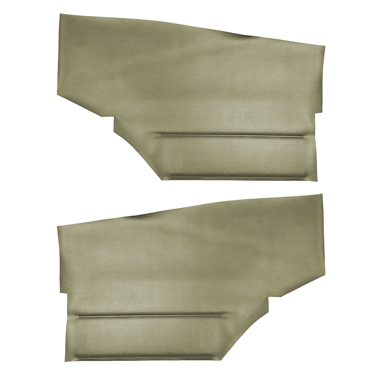 68 CAMARO "DELUXE" HARDTOP REAR PANELS W/ FOLD-DOWN SEAT (UNASSEMBLED) - WILLOW GOLD