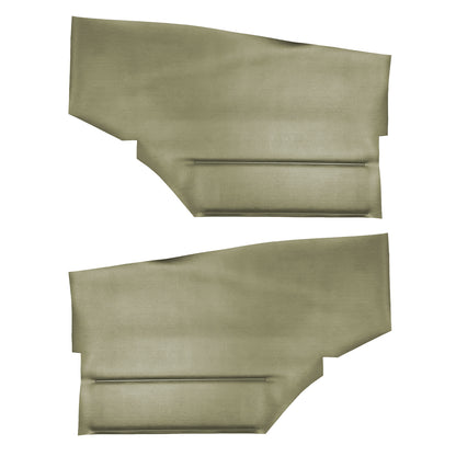 68 CAMARO "DELUXE" HARDTOP REAR PANELS W/ FOLD-DOWN SEAT (UNASSEMBLED) - WILLOW GOLD