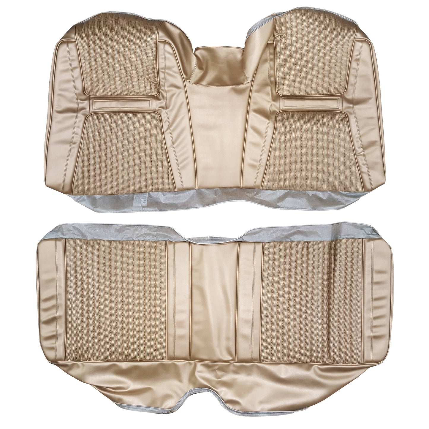 65 CHRYSLER 300/300L HARDTOP REAR UPHOLSTERY - GOLD