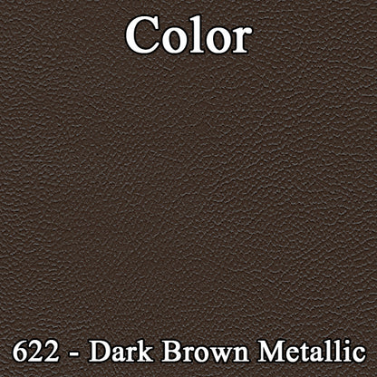 67 BELVEDERE II 4-DR/WAGON BENCH SEAT UPHOLSTERY- SRM DARK BROWN/SRM LIGHT GOLD