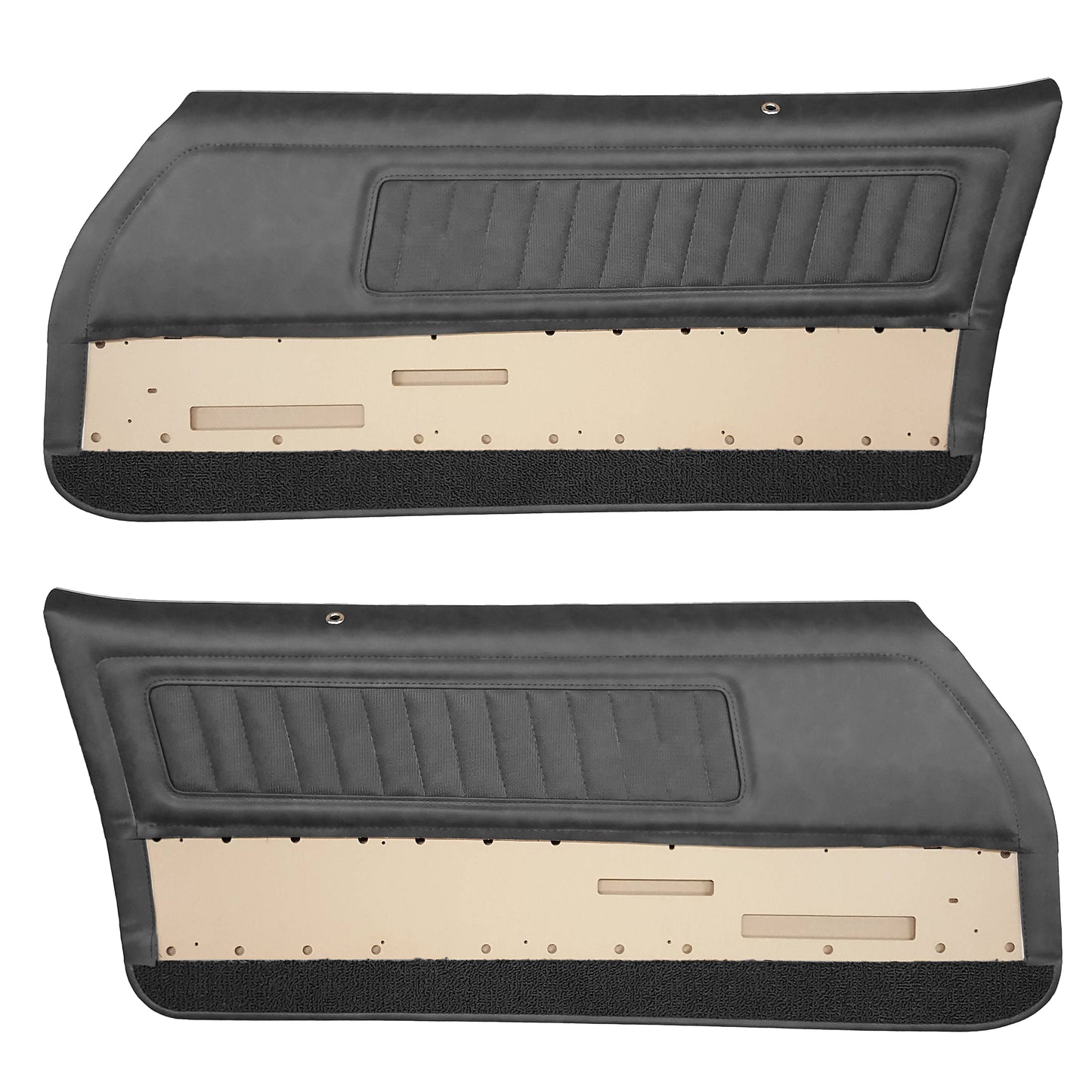 70-71 FIREBIRD/TRANS AM "DELUXE" DOOR PANELS (PRE-ASSEMBLED) - BLACK