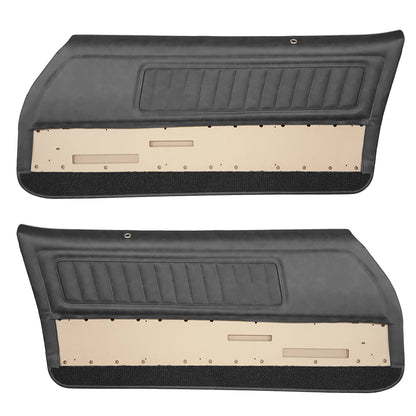 70-71 FIREBIRD/TRANS AM "DELUXE" DOOR PANELS (PRE-ASSEMBLED) - BLACK