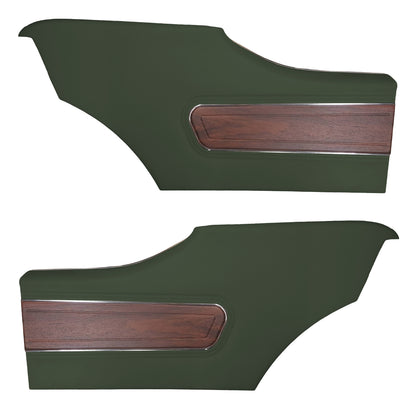 72 CUTLASS SUPREME HARDTOP REAR PANELS (PRE-ASSEMBLED) - GREEN