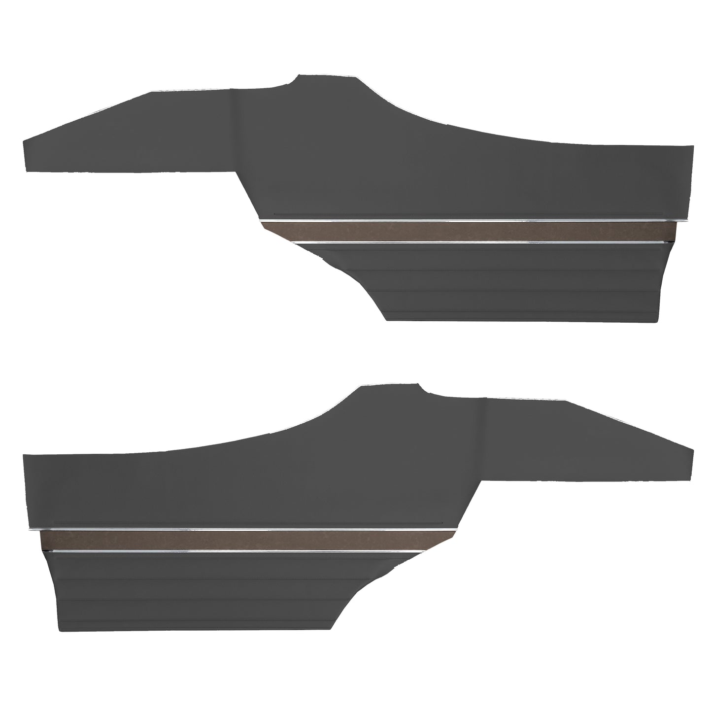 70 CUTLASS 'S'/442/RALLYE 350 HOLIDAY COUPE REAR PANELS (UNASSEMBLED) - BLACK