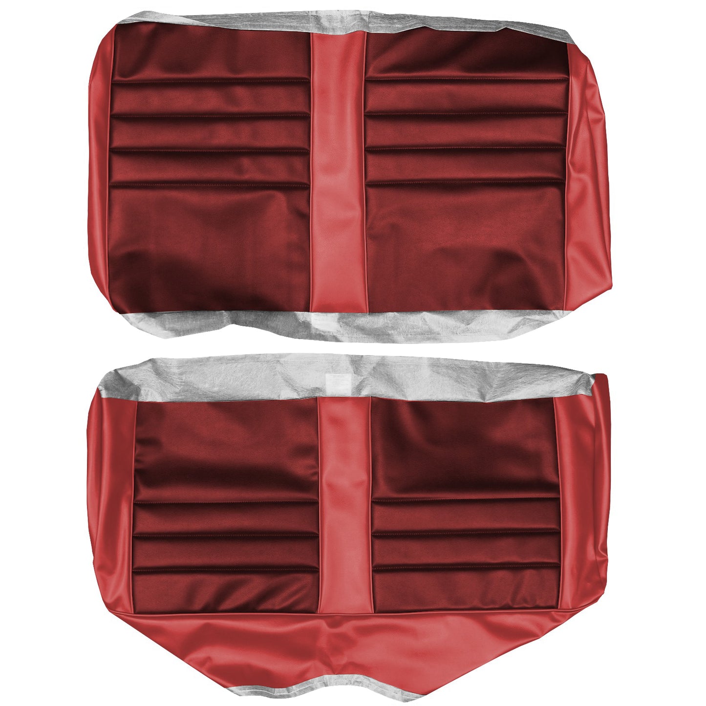 65 CHEVELLE/MALIBU CONVERTIBLE REAR UPHOLSTERY - DARK RED/RED