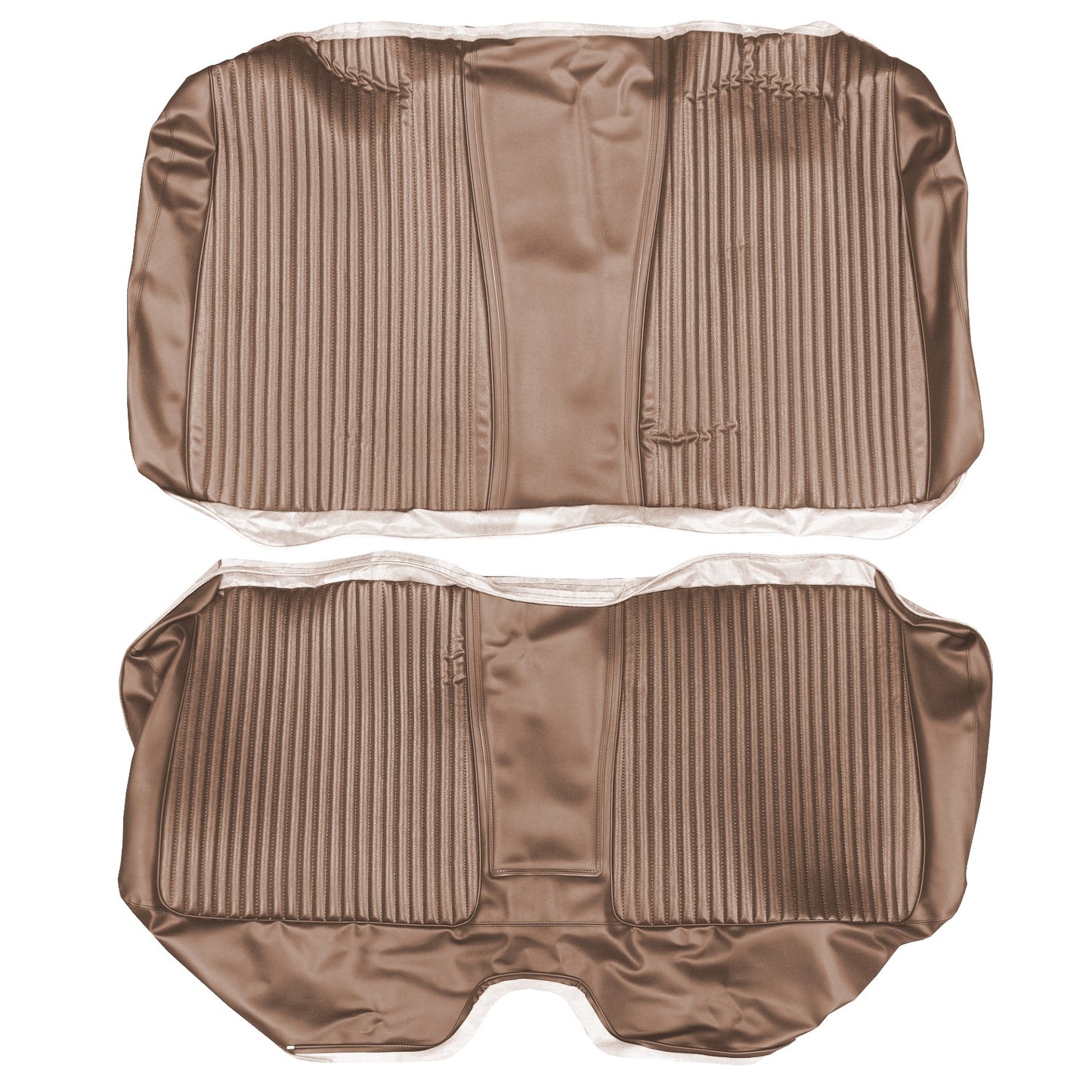 67 CORONET 500/RT HARDTOP REAR UPHOLSTERY - COPPER