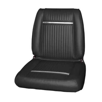 65 SPORT FURY BUCKET SEAT UPHOLSTERY - BLACK