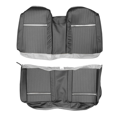 65 SPORT FURY CONVERTIBLE REAR UPHOLSTERY - BLACK