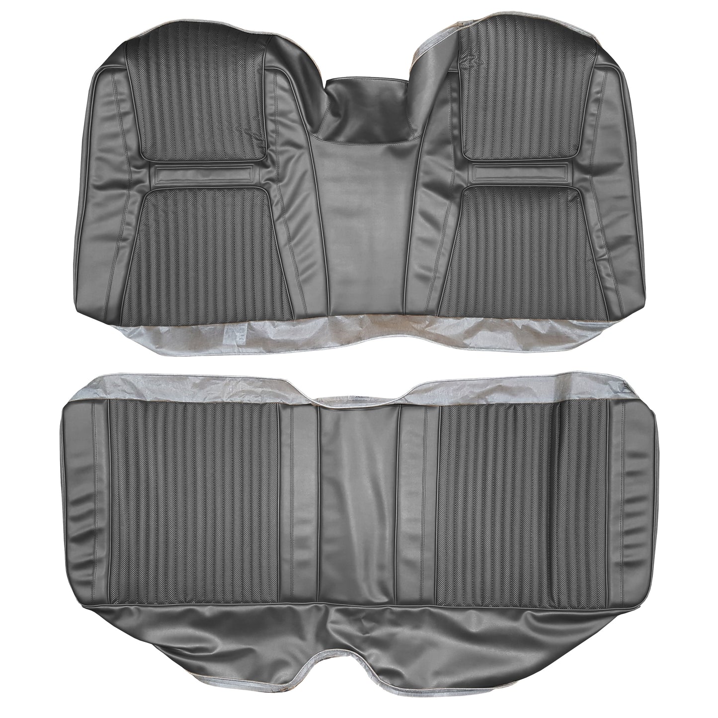 65 CHRYSLER 300/300L HARDTOP REAR UPHOLSTERY - BLACK