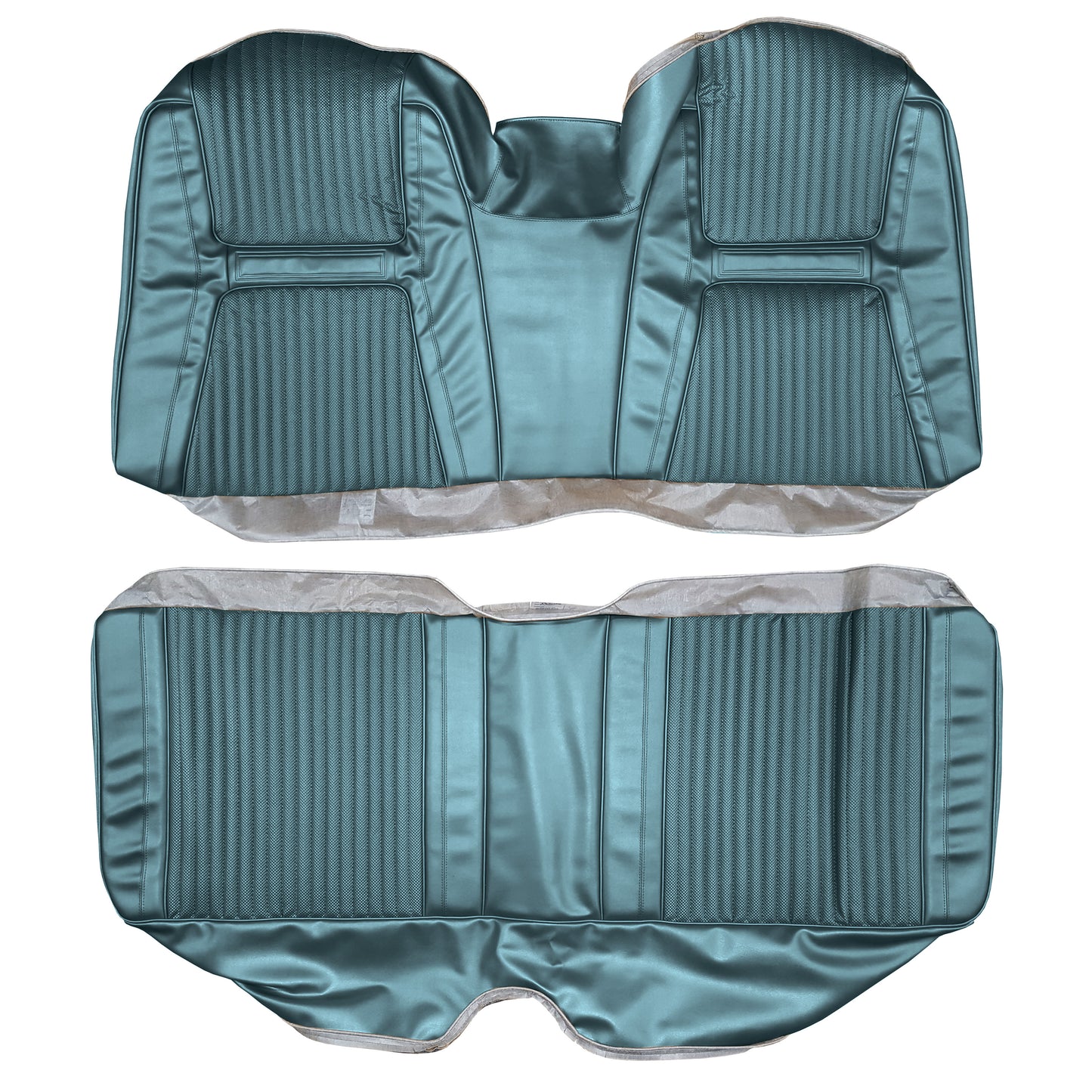 65 CHRYSLER 300/300L HARDTOP REAR UPHOLSTERY - BLUE