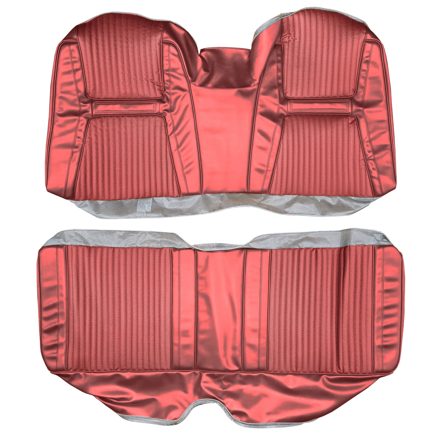 65 CHRYSLER 300/300L HARDTOP REAR UPHOLSTERY - RED