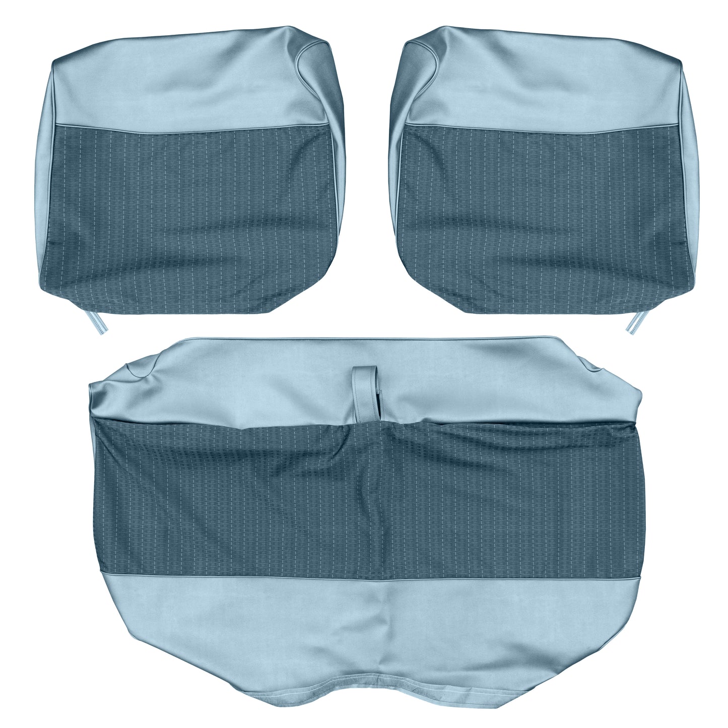 65 BELVEDERE I SPLIT BENCH CLOTH UPHOLSTERY - SRM BLUE CLOTH/BLUE