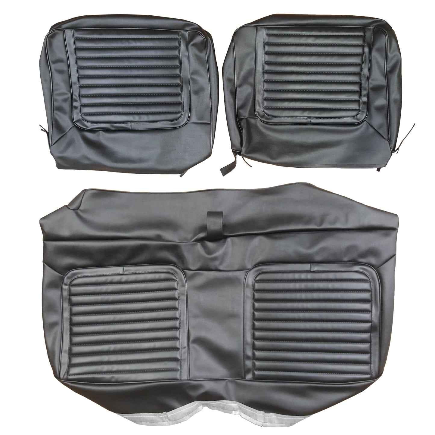 65 BELVEDERE II SPLIT BENCH UPHOLSTERY - BLACK