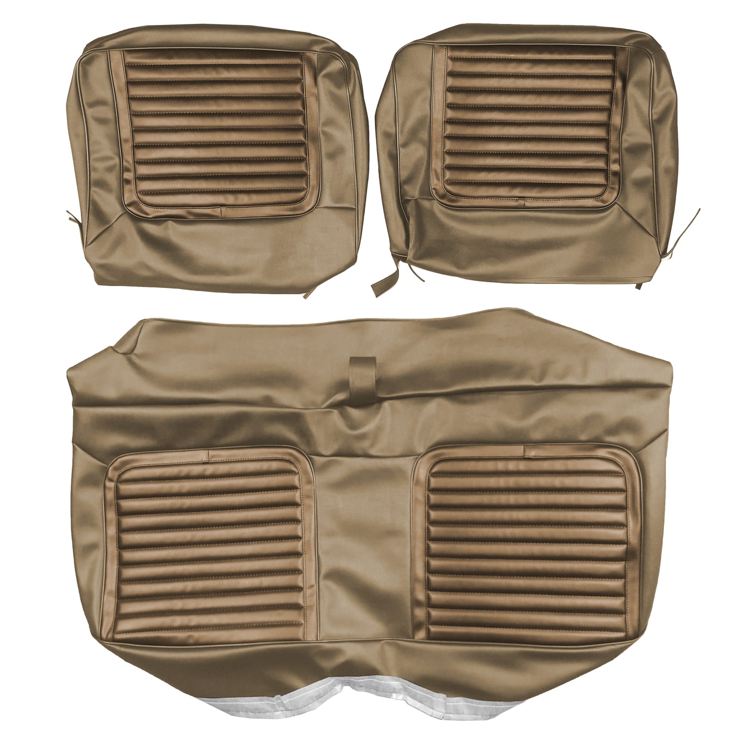 65 BELVEDERE II SPLIT BENCH UPHOLSTERY - LSRM DARKGOLD/GOLD