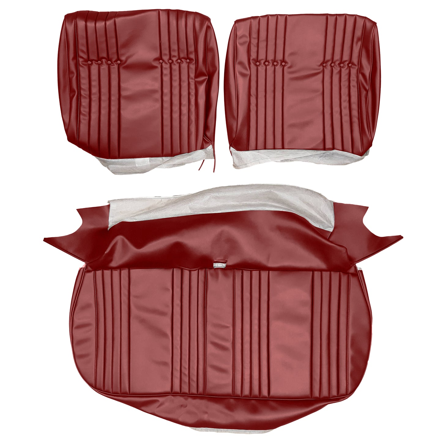 65 SKYLARK SPLIT BENCH UPHOLSTERY - RED