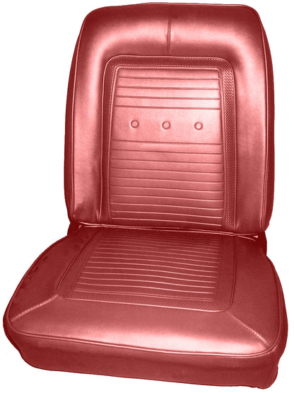66 BARRACUDA BUCKET SEAT UPHOLSTERY - RED