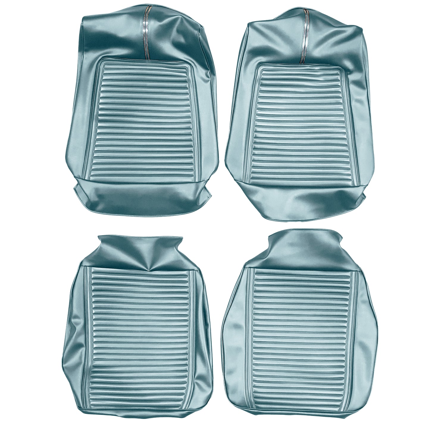66 SPORT FURY BUCKET SEAT UPHOLSTERY - BLUE