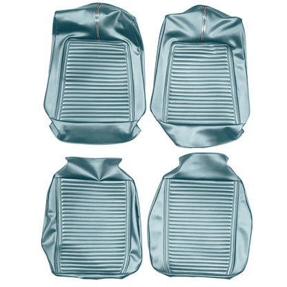 66 SPORT FURY BUCKET SEAT UPHOLSTERY - BLUE