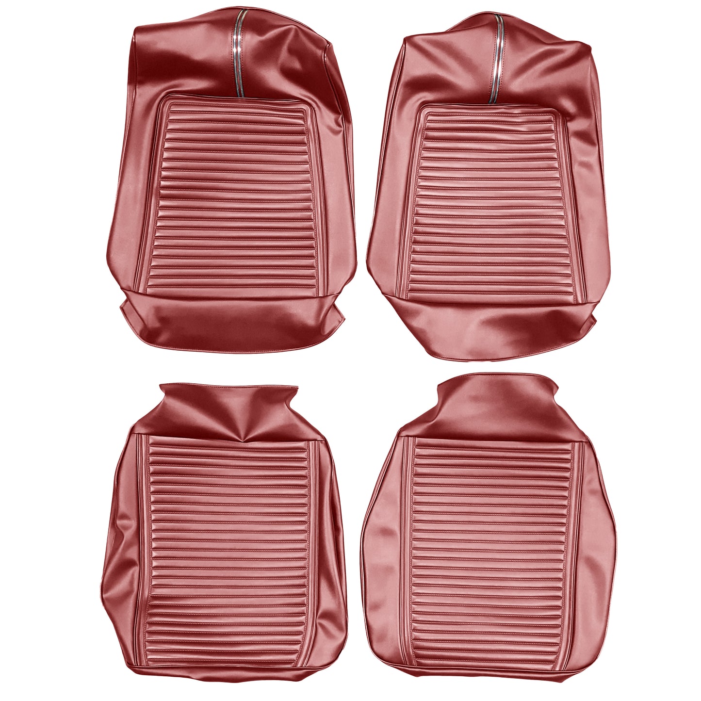 66 SPORT FURY BUCKET SEAT UPHOLSTERY - RED
