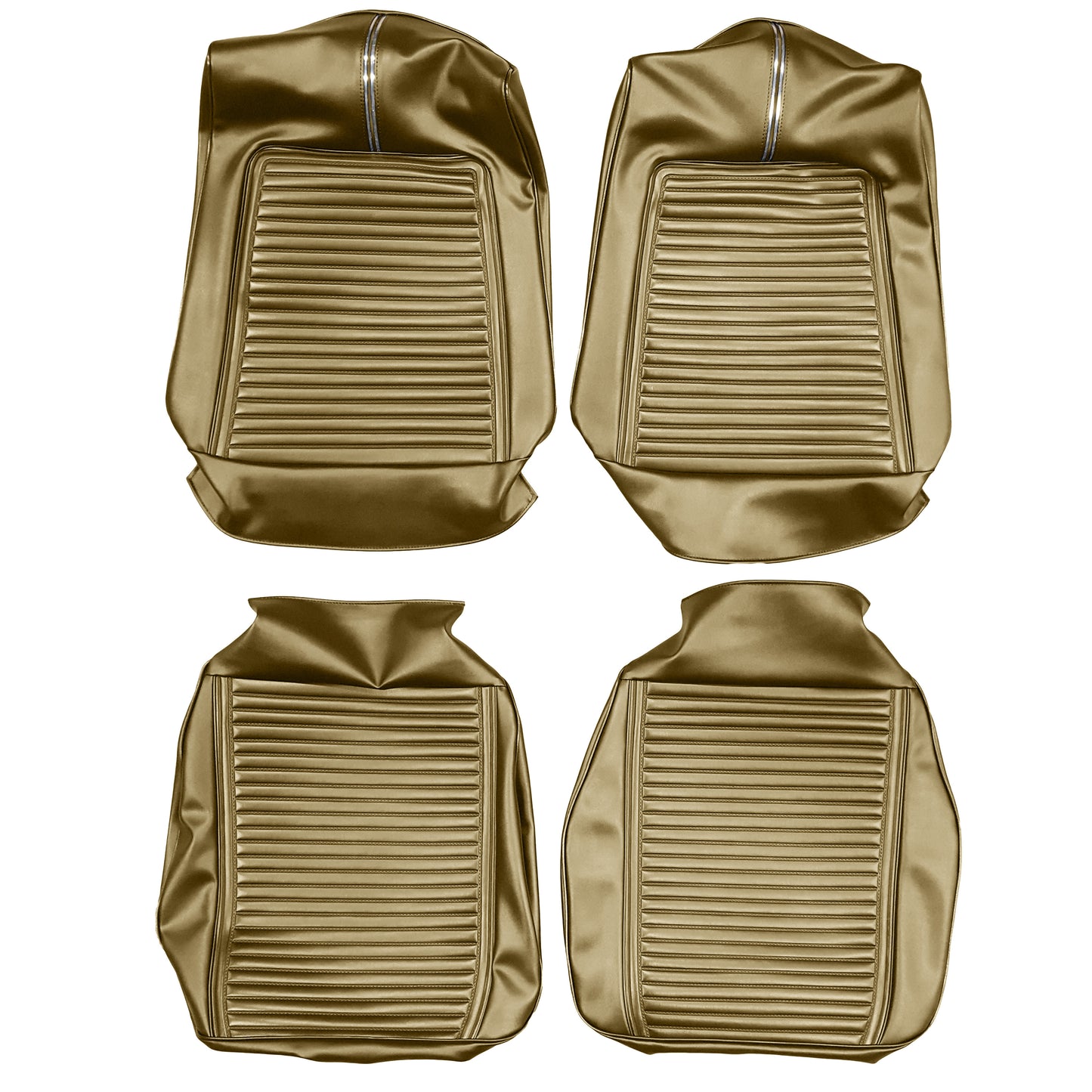 66 SPORT FURY BUCKET SEAT UPHOLSTERY - GOLD