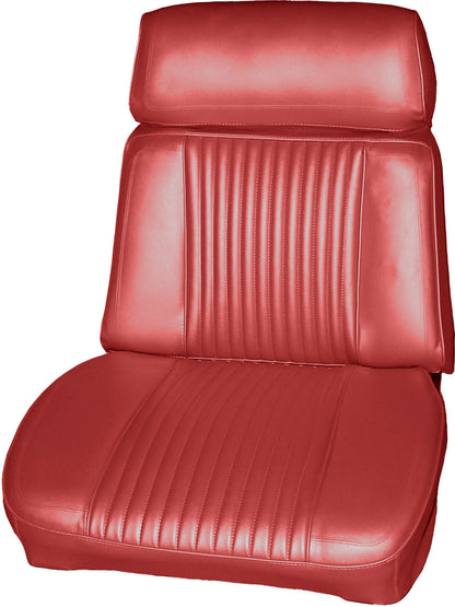 66 CHRYSLER 300 BUCKET SEAT UPHOLSTERY - RED
