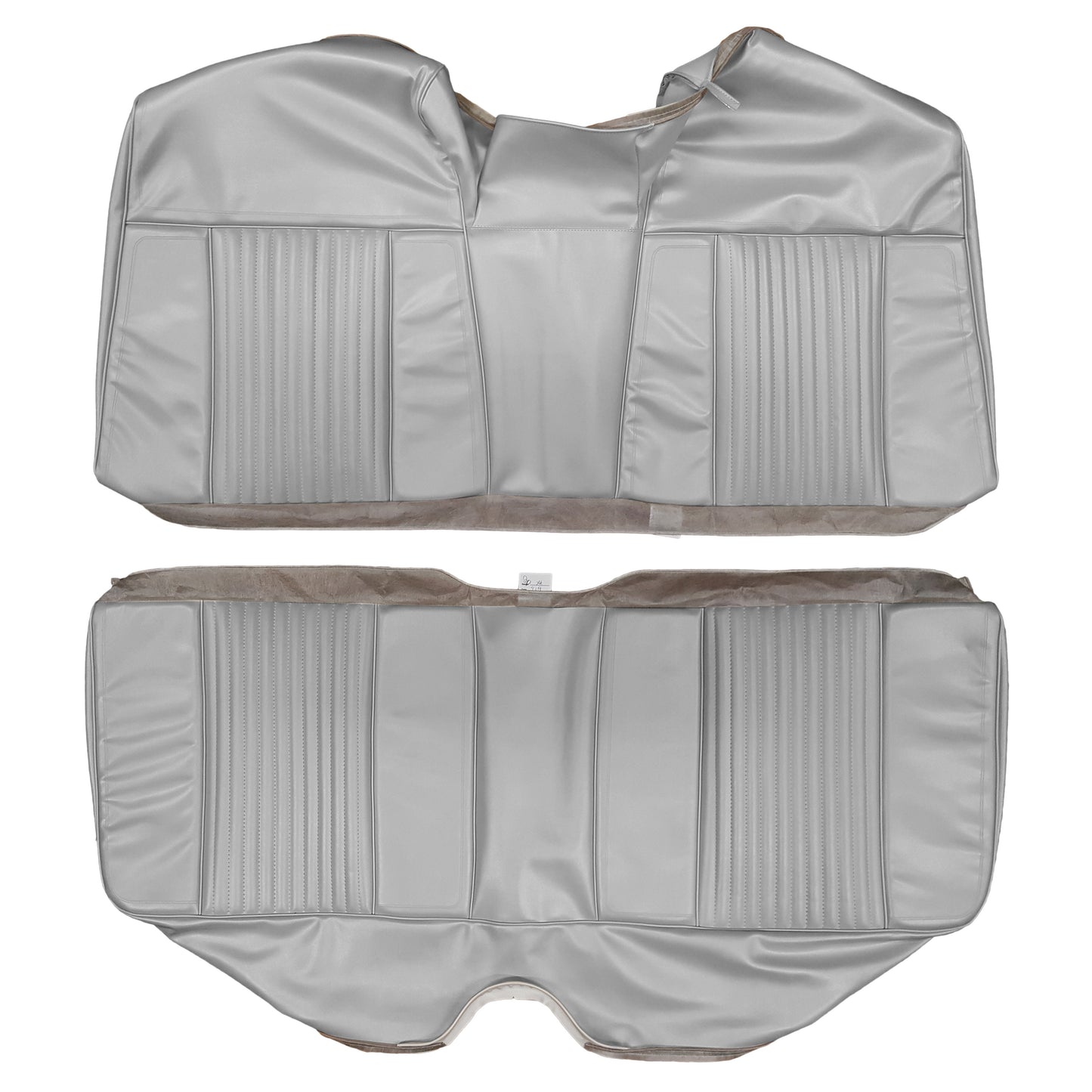 66 CHRYSLER 300 HARDTOP REAR UPHOLSTERY - SILVER