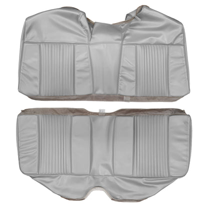 66 CHRYSLER 300 HARDTOP REAR UPHOLSTERY - SILVER