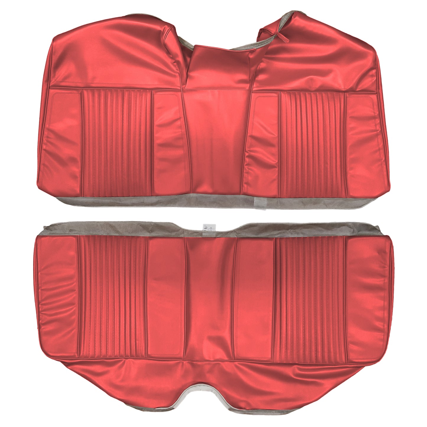 66 CHRYSLER 300 HARDTOP REAR UPHOLSTERY - RED