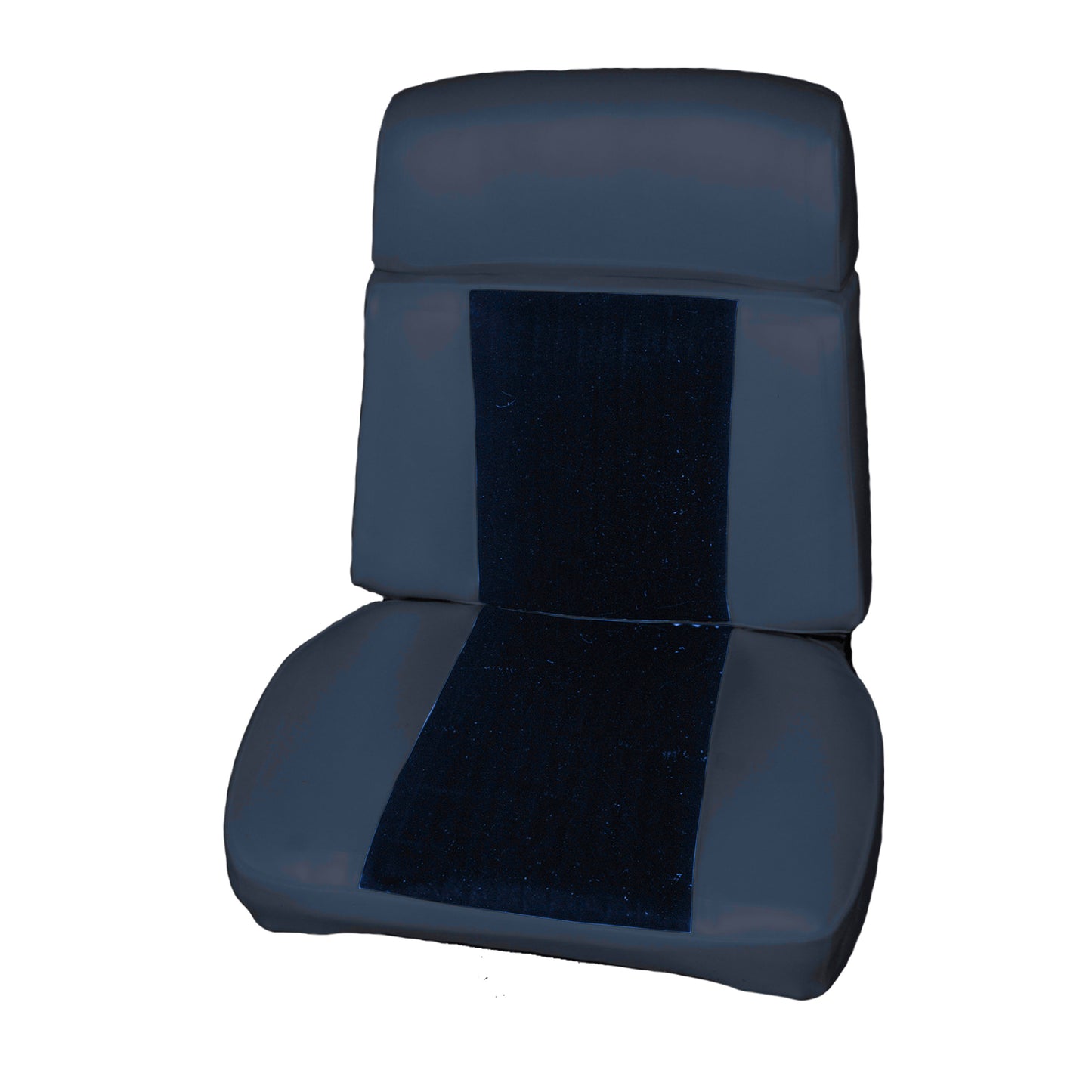 66 CHRYSLER 300 RECLINING BUCKET CLOTH SEAT UPHOLSTERY - SRM BLUE CLOTH/NAVY