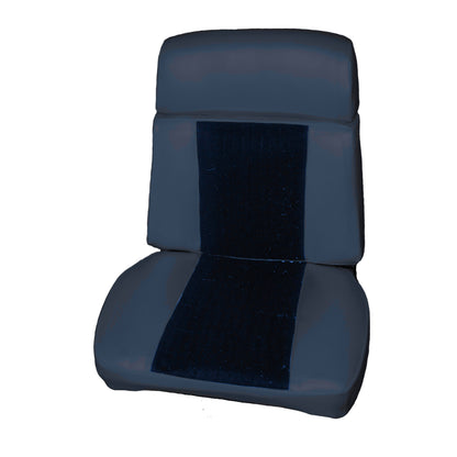 66 CHRYSLER 300 RECLINING BUCKET CLOTH SEAT UPHOLSTERY - SRM BLUE CLOTH/NAVY
