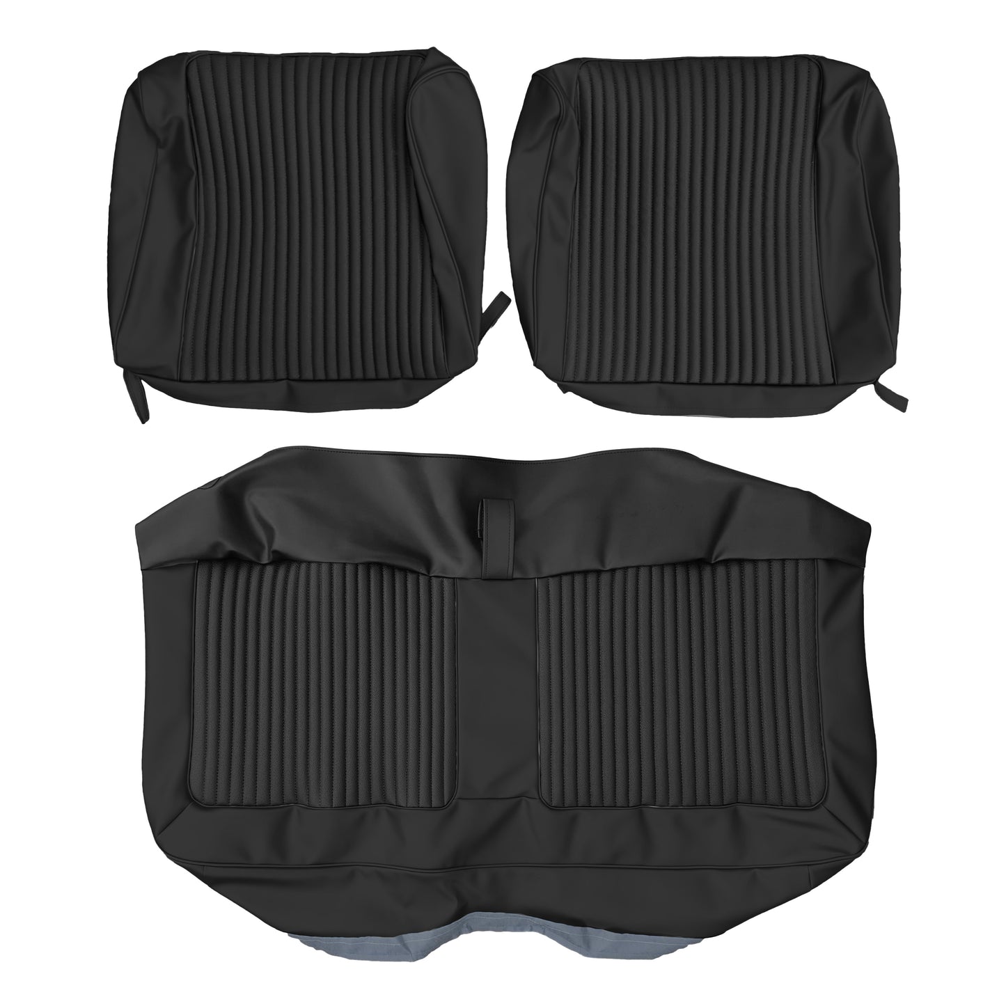 66 BELVEDERE II SPLIT BENCH UPHOLSTERY - BLACK