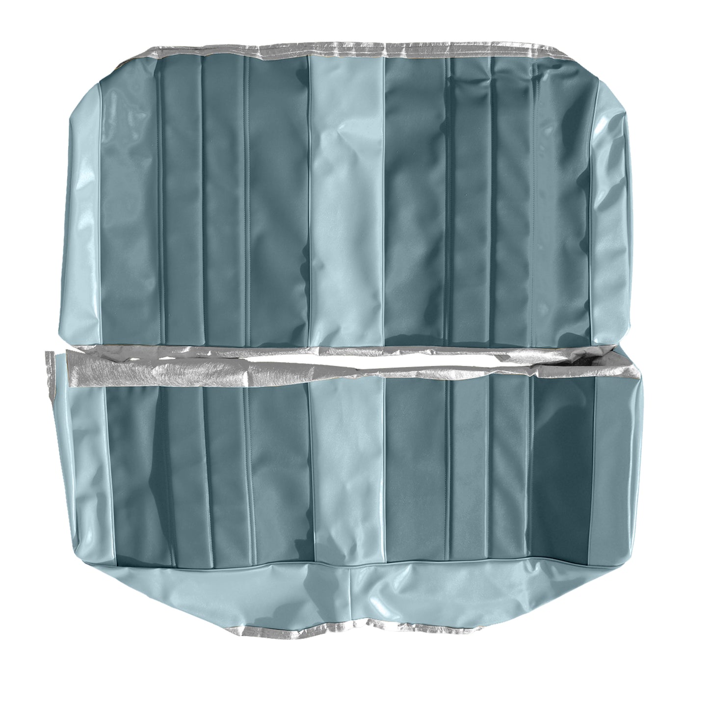66 CHEVELLE/MALIBU HARDTOP REAR UPHOLSTERY - DARK BLUE/LIGHT BLUE