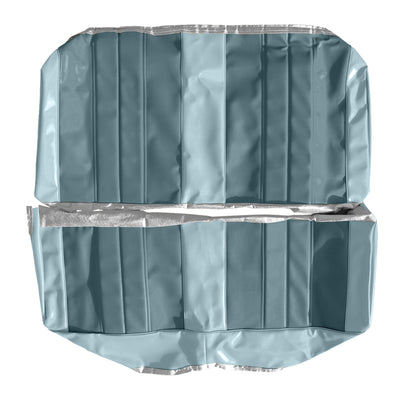66 CHEVELLE/MALIBU HARDTOP REAR UPHOLSTERY - DARK BLUE/LIGHT BLUE