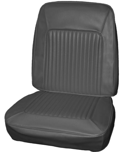 67 BARRACUDA BUCKET SEAT UPHOLSTERY - BLACK