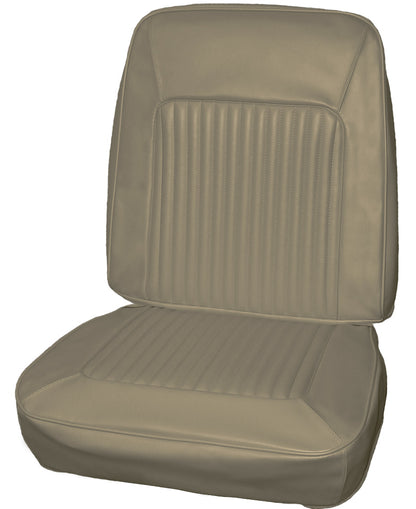 67 BARRACUDA BUCKET SEAT UPHOLSTERY - SRM LIGHT GOLD