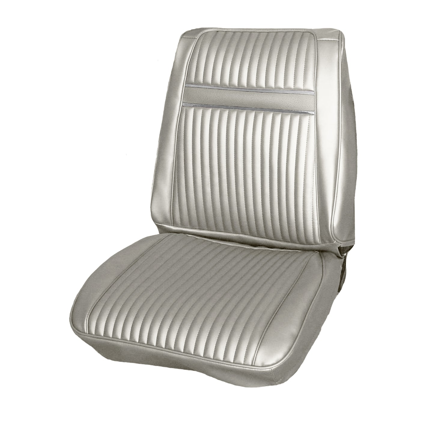67 SPORT FURY BUCKET SEAT UPHOLSTERY - PEARL WHITE