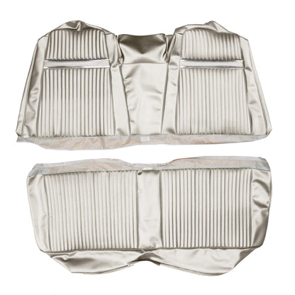 67 SPORT FURY HARDTOP REAR UPHOLSTERY - PEARL WHITE