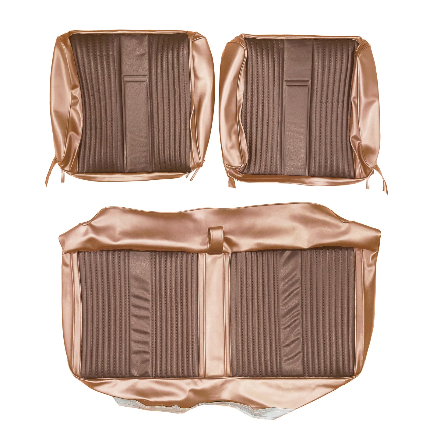 67 BELVEDERE II SPLIT BENCH UPHOLSTERY - SRM DARK COPPER/COPPER