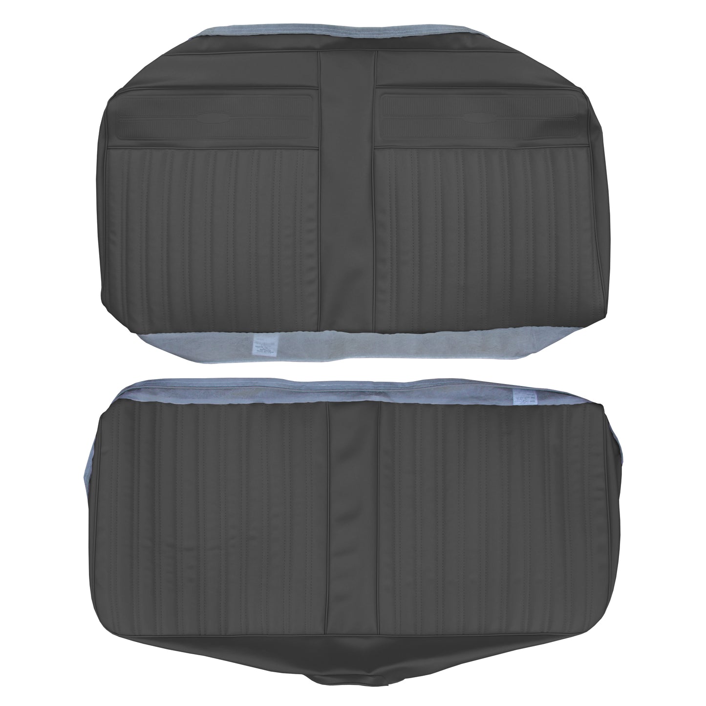 67 CORONET 440 CONVERTIBLE REAR UPHOLSTERY - BLACK
