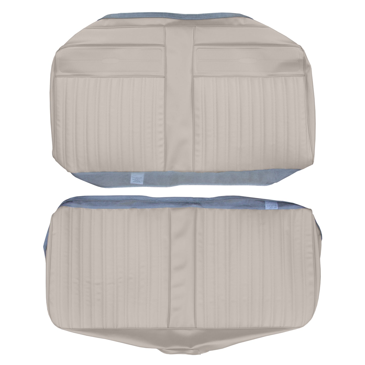 67 CORONET 440 CONVERTIBLE REAR UPHOLSTERY - PEARL WHITE