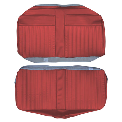 67 CORONET 440 CONVERTIBLE REAR UPHOLSTERY - RED