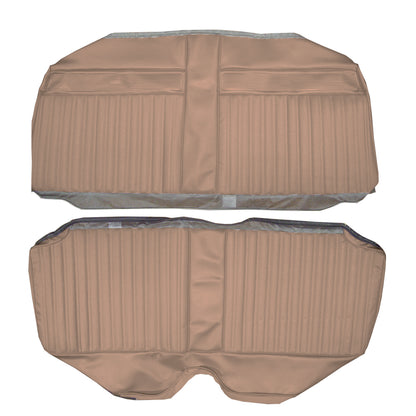 67 CORONET 440 HARDTOP REAR UPHOLSTERY - COPPER
