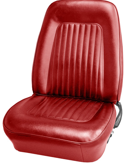 67-68 CAMARO "STANDARD" BUCKET SEAT UPHOLSTERY - RED