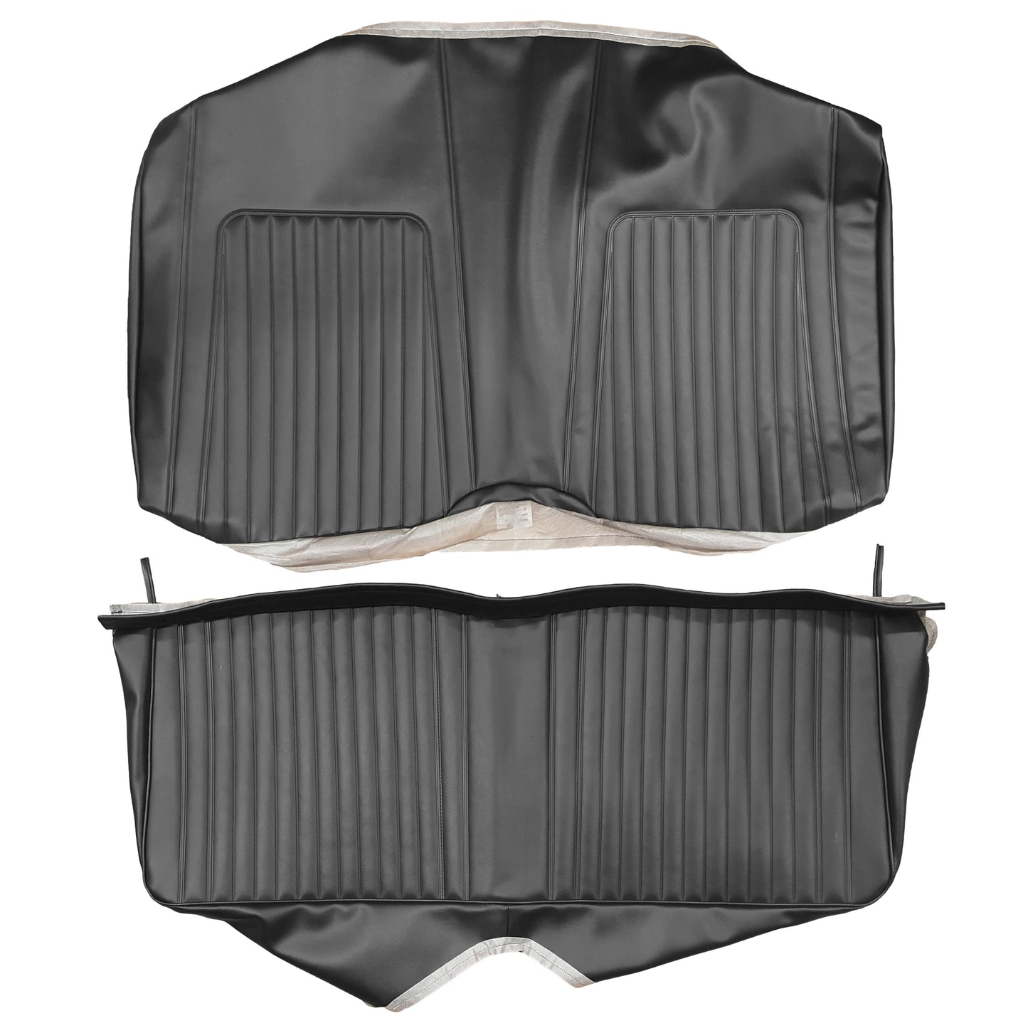 67-68 CAMARO "STANDARD" FIXED CNV REAR UPHOLSTERY- BLACK