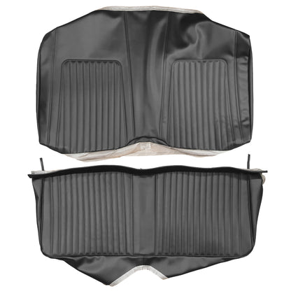 67-68 CAMARO "STANDARD" FIXED CNV REAR UPHOLSTERY- BLACK