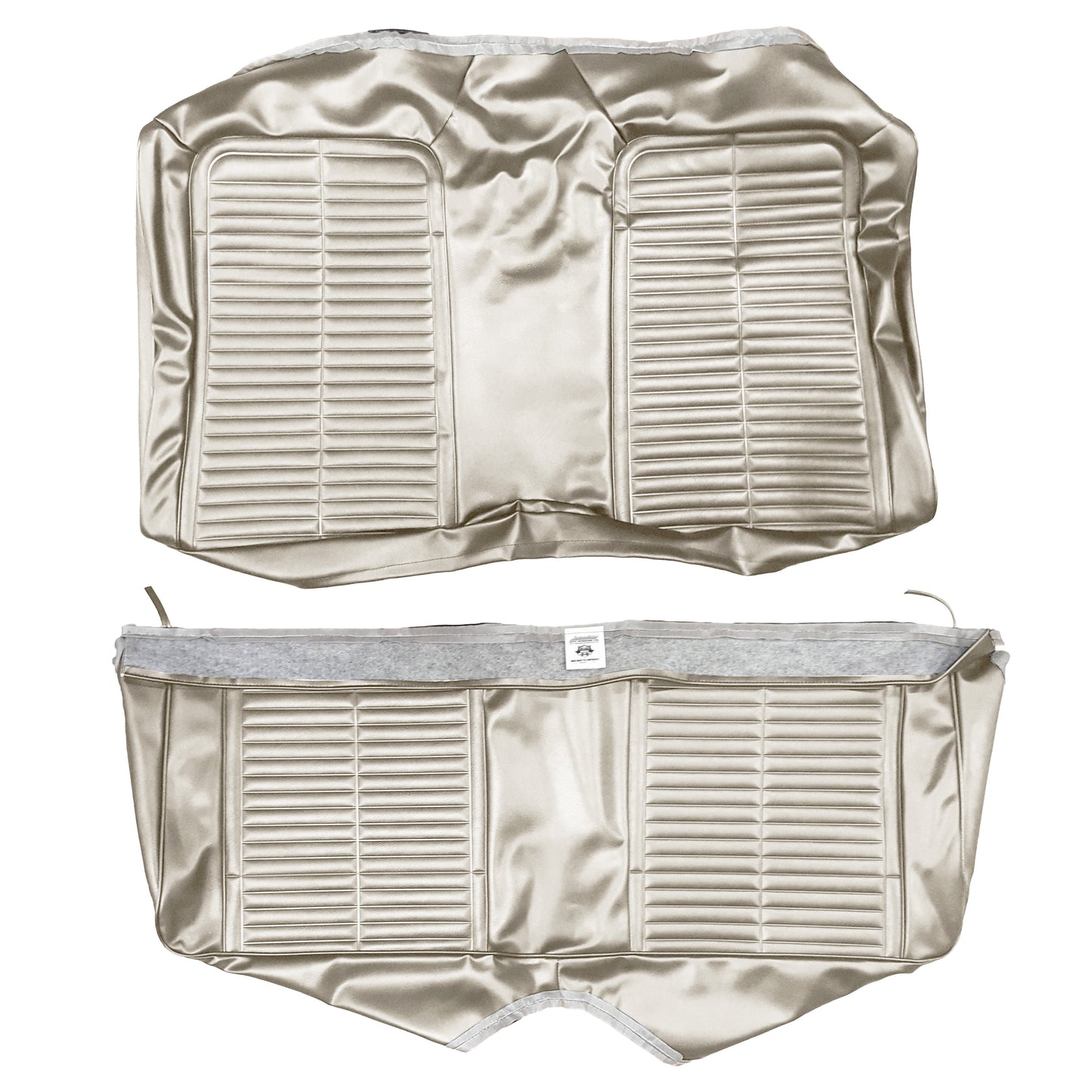 67 FIREBIRD FOLD-DOWN REAR UPHOLSTERY - PARCHMENT