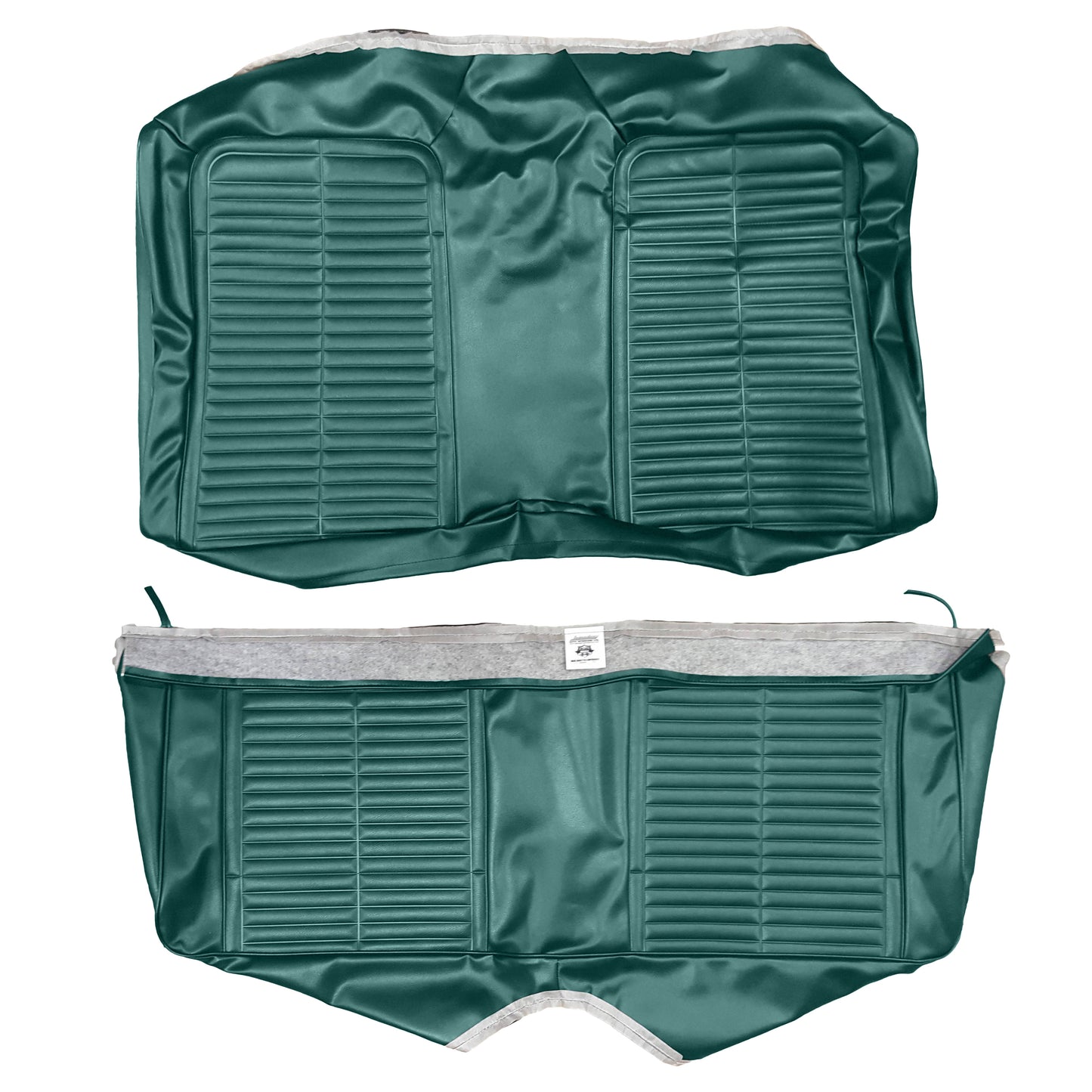 67 FIREBIRD FOLD-DOWN REAR UPHOLSTERY - TURQUOISE